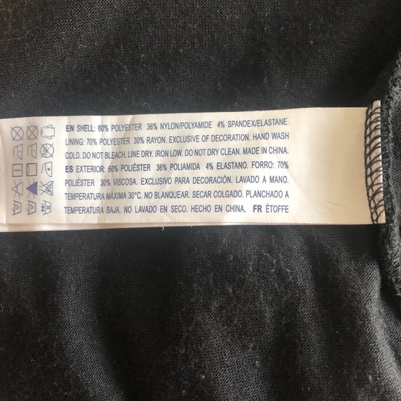 Size M Black Lace Trim Top - Picture 8 of 8